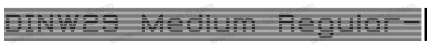 DINW29 Medium Regular字体转换